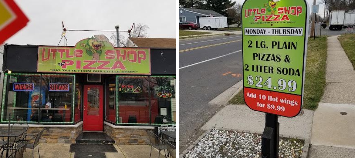Little Shop of Pizza Menu