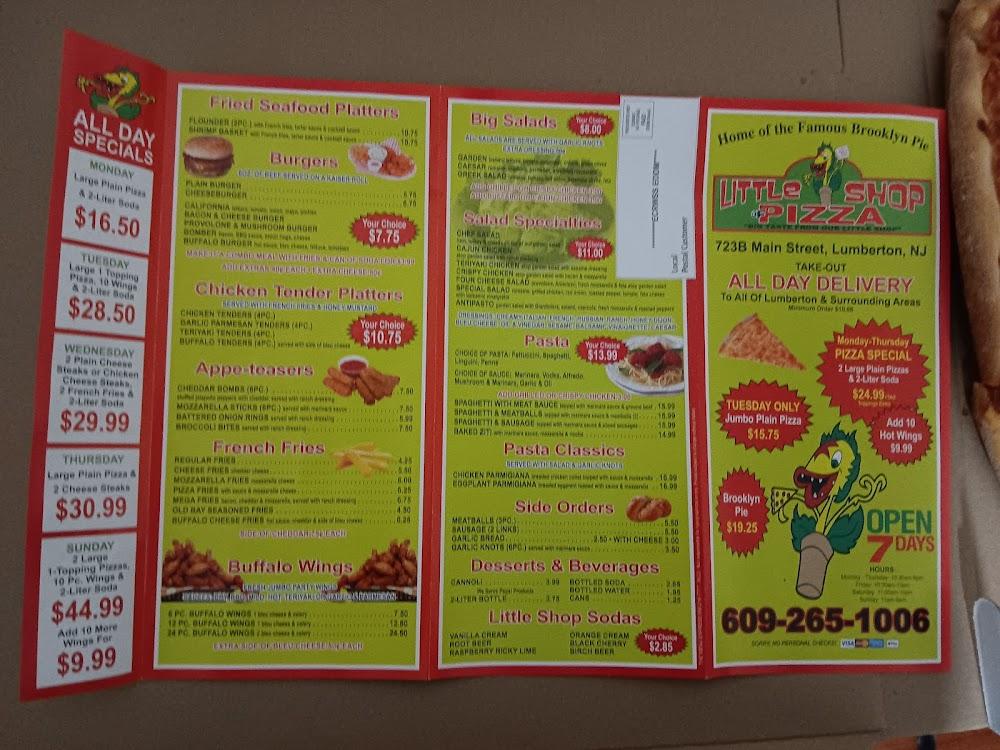 Little Shop of Pizza Menu image 3